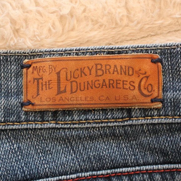 Lucky Brand Dunagarees Sundown Skinny Cuffed Crop Jeans Sz 8/29 - Picture 4 of 12
